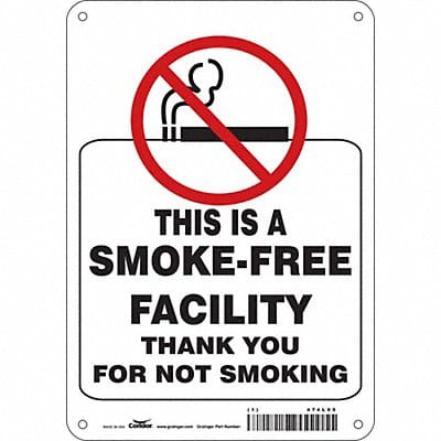 Safety Sign 10 in x 7 in Polyethylene