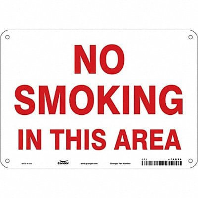 J7016 Safety Sign 7 inx10 in Polyethylene