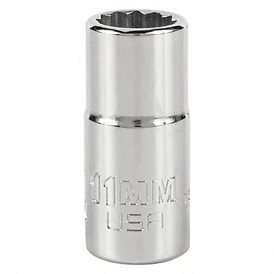 Socket Steel Chrome 11 mm