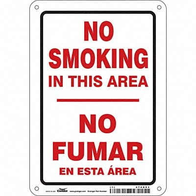 Safety Sign 10 in x 7 in Aluminum