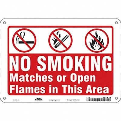 Safety Sign 7 in x 10 in Aluminum