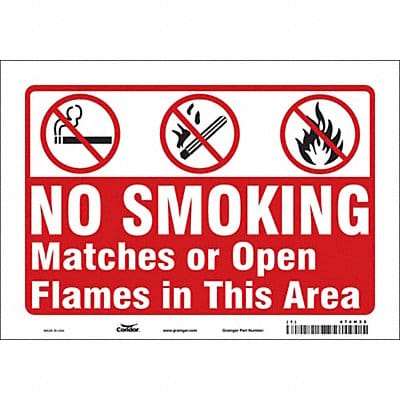 Safety Sign 7 in x 10 in Vinyl