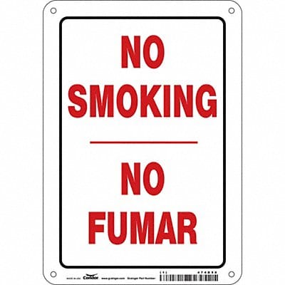 Safety Sign 10 in x 7 in Aluminum