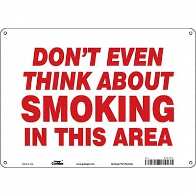 Safety Sign 10 inx14 in Aluminum