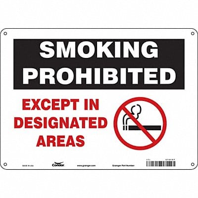 Safety Sign 10 inx14 in Aluminum