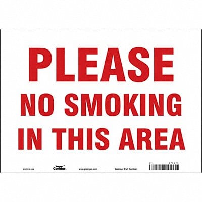 Safety Sign 10 in x 14 in Vinyl