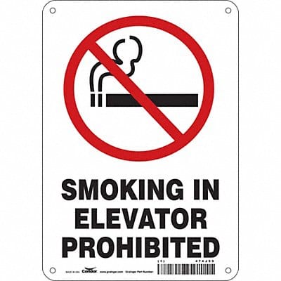 Safety Sign 10 in x 7 in Aluminum