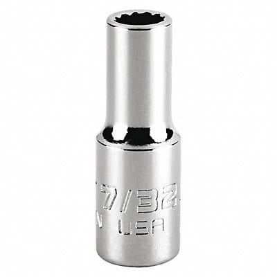 Socket Steel Chrome 7/32 in