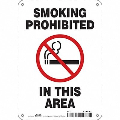 Safety Sign 10 in x 7 in Polyethylene