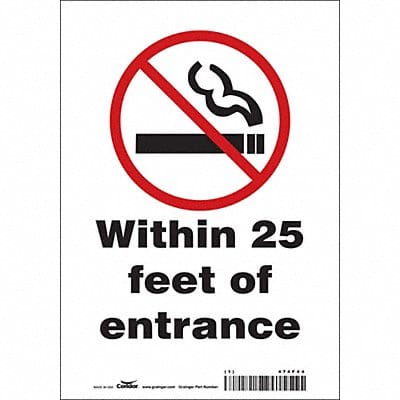 Safety Sign 10 inx7 in Vinyl