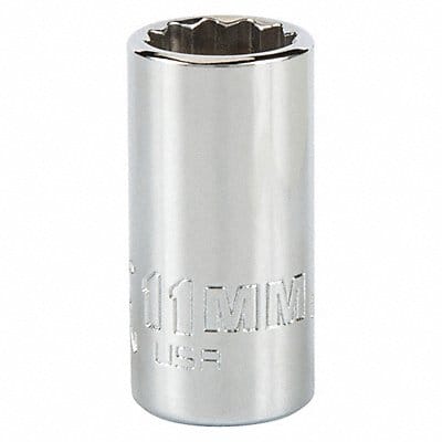 Socket Steel Chrome 11 mm