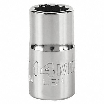 Socket Steel Chrome 14 mm