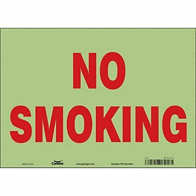 Safety Sign 10 in x 14 in Glow Vinyl