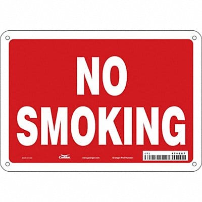 J7013 Safety Sign 7 in x 10 in Aluminum