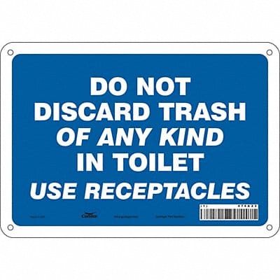 Safety Sign 7 in x 10 in Aluminum