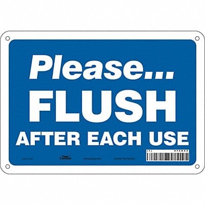 Safety Sign 7 in x 10 in Polyethylene