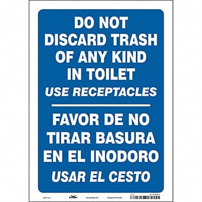 Safety Sign 14 in x 10 in Vinyl