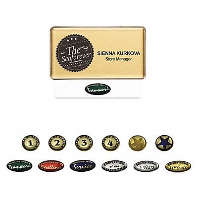 Badge Star Inkjet Blank Legend PK10