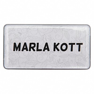 Badge Small Floral Blank Legend PK10