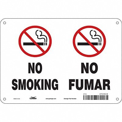J7015 Safety Sign 10 Wx7 H 0.032 Thickness