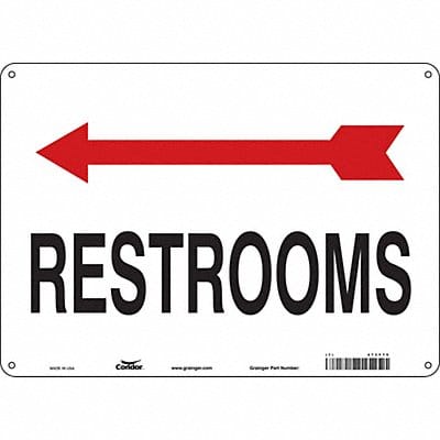 Safety Sign 10 in x 14 in Polyethylene