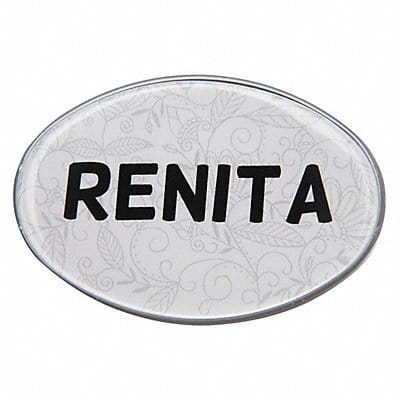 Badge Small Floral Blank Legend PK10