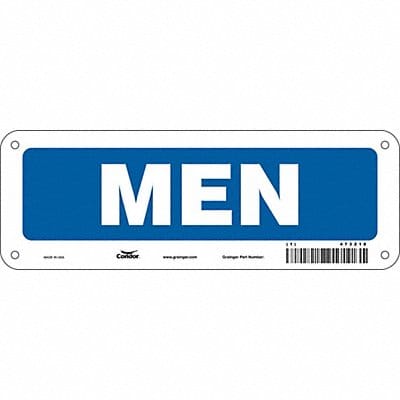 Safety Sign 3 1/2 x 10 in Polyethylene