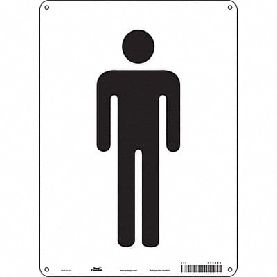Safety Sign 14 in x 10 in Polyethylene