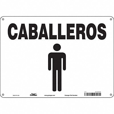 Safety Sign 14 in x 10 in Polyethylene