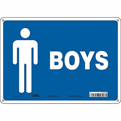 Safety Sign 10 in x 14 in Aluminum