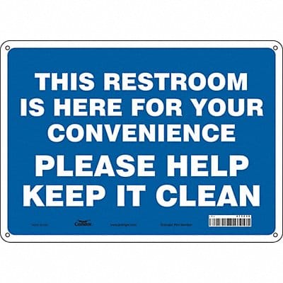 Safety Sign 10 in x 14 in Aluminum