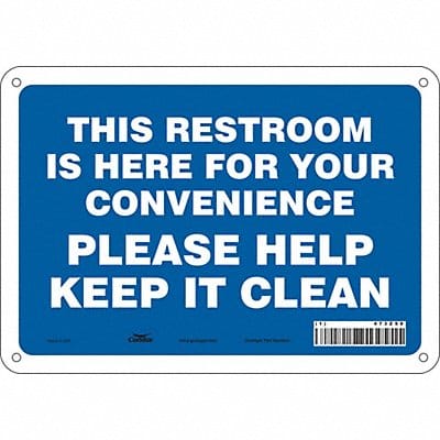 Safety Sign 7 in x 10 in Polyethylene
