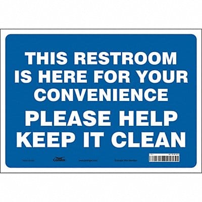 Safety Sign 10 in x 14 in Vinyl