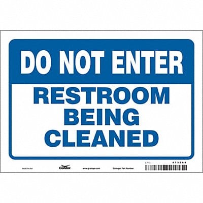 Safety Sign 7 in x 10 in Vinyl