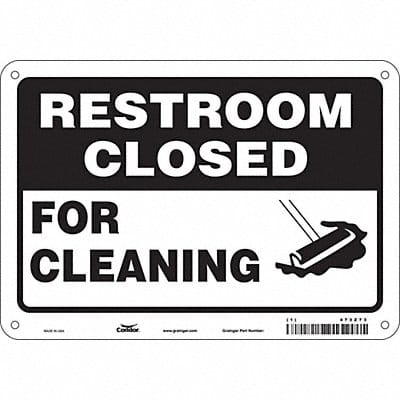 Safety Sign 7 in x 10 in Aluminum