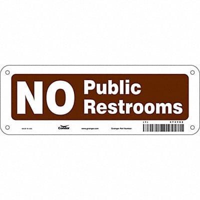 Safety Sign 3 1/2 x 10 in Polyethylene