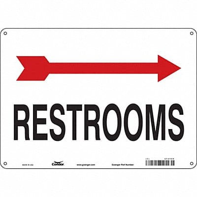 Safety Sign 10 in x 14 in Aluminum