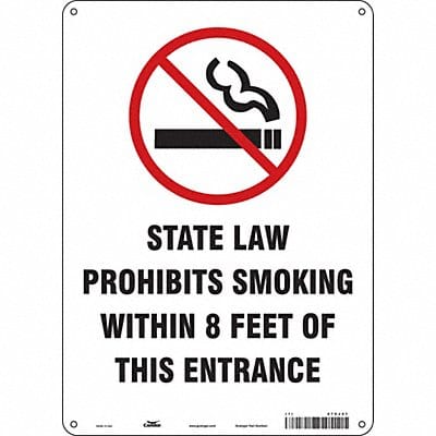 Safety Sign 14 inx10 in Aluminum