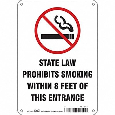 Safety Sign 10 in x 7 in Polyethylene