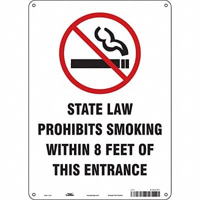 Safety Sign 14 in x 10 in Vinyl