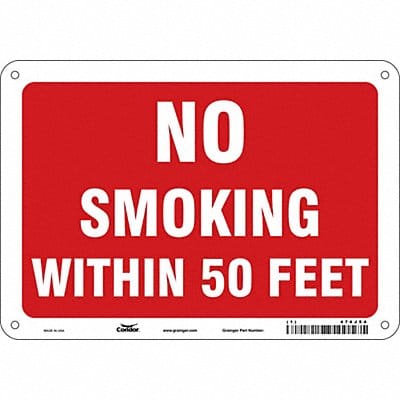 Safety Sign 7 in x 10 in Aluminum