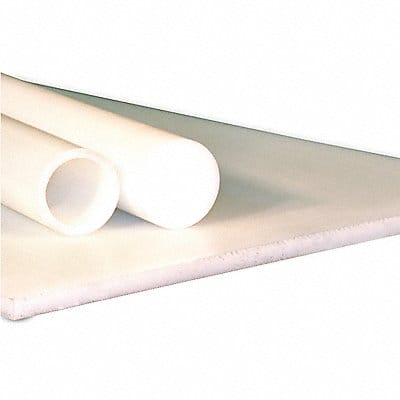 K6678 PlasticRod Nylon 6 3 Dia 5ftL Off-White