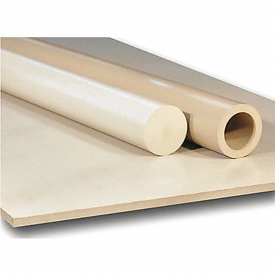 K6713 Plastic Rod PEEK 1/4 Dia 8ftL Tan