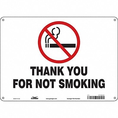 Safety Sign 10 in x 14 in Aluminum