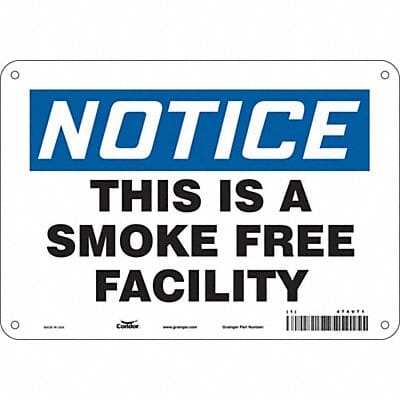 Safety Sign 7 in x 10 in Polyethylene
