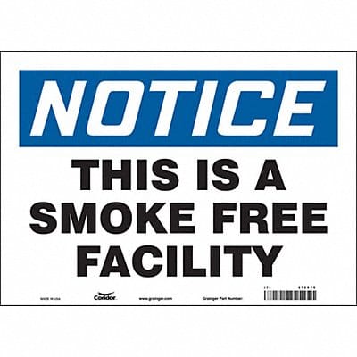 Safety Sign 10 in x 14 in Vinyl