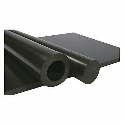 K6541 PlsticRod ExtrdeNylon6/6 1/4 Di 8ftL Blk