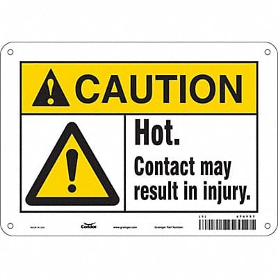 Safety Sign 7 inx10 in Polyethylene
