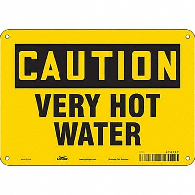 Danger Sign 7 in x 10 in Aluminum
