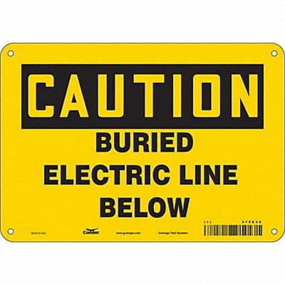 Safety Sign 7 inx10 in Vinyl